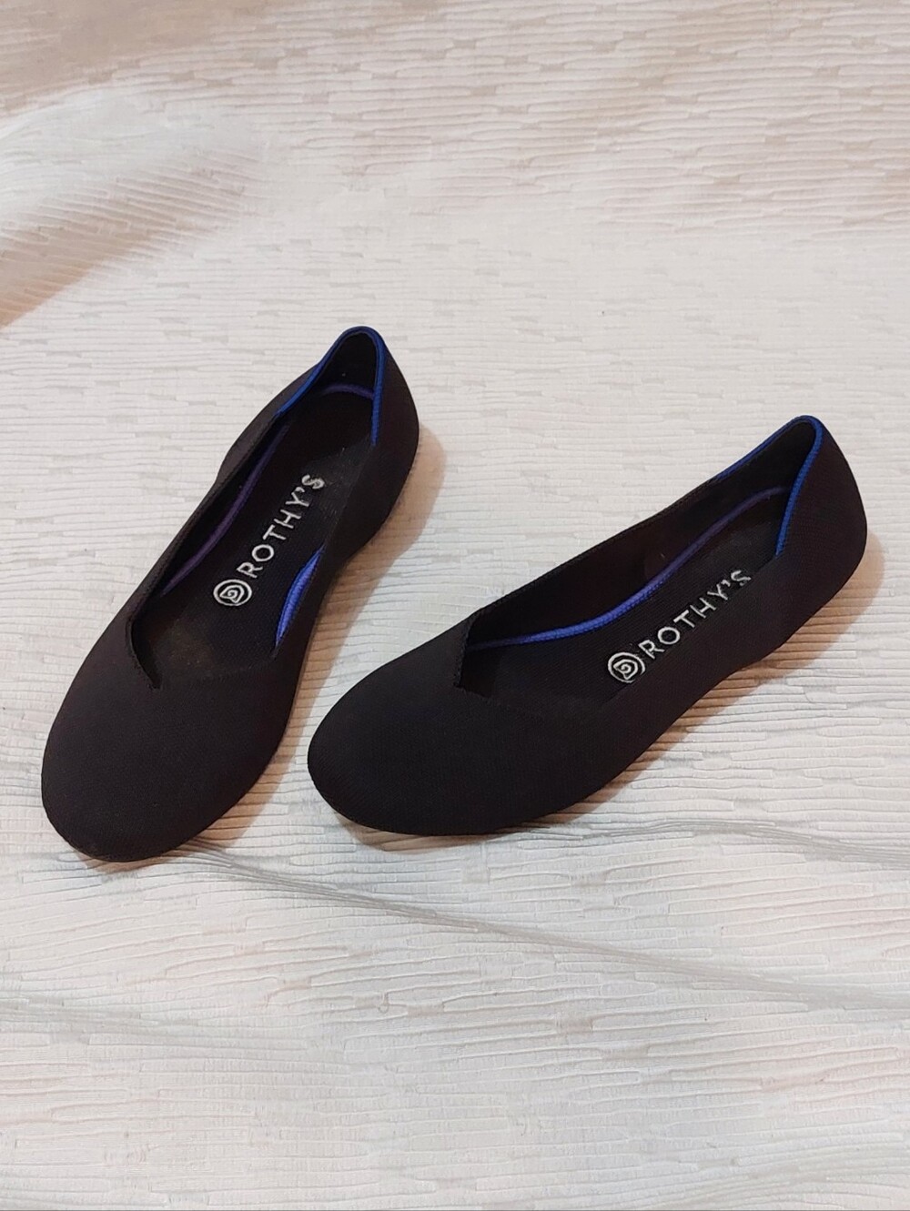 Rothy's Black Round Toe Ballet Flats Size 9.5